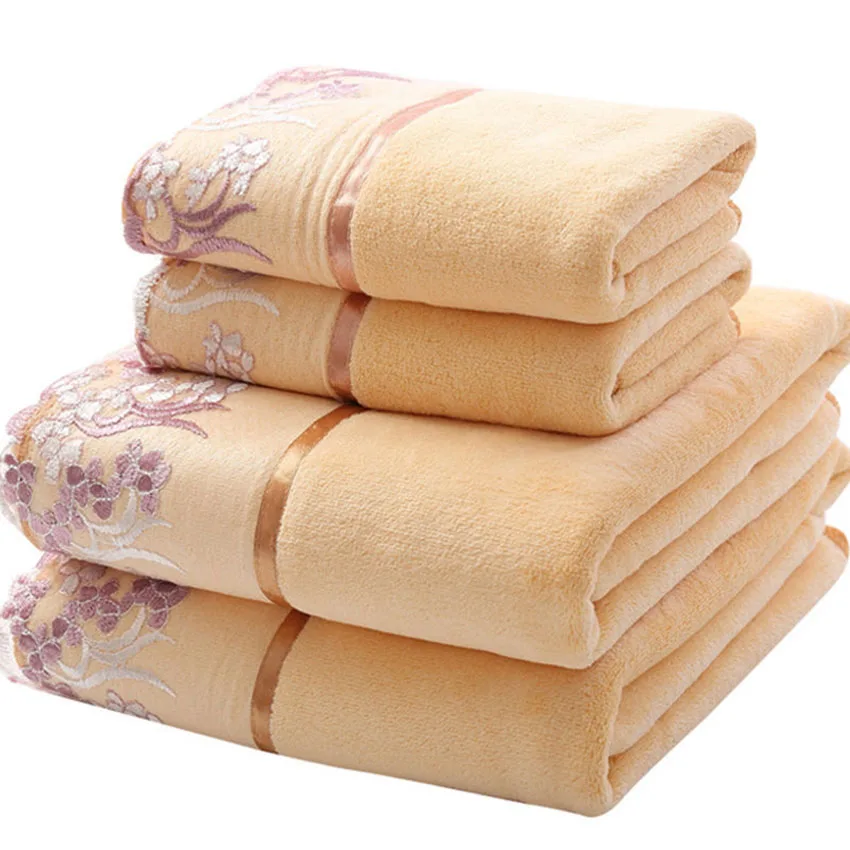 Cloth Face Mask Washable - Adult Lace Embroidered Microfiber Bath Towel
