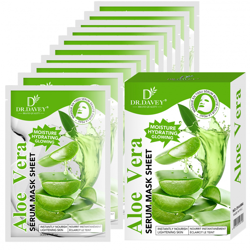 Aloe Vera Serum Facial Mask Sh - Face Mask Storage Box 评论和价格