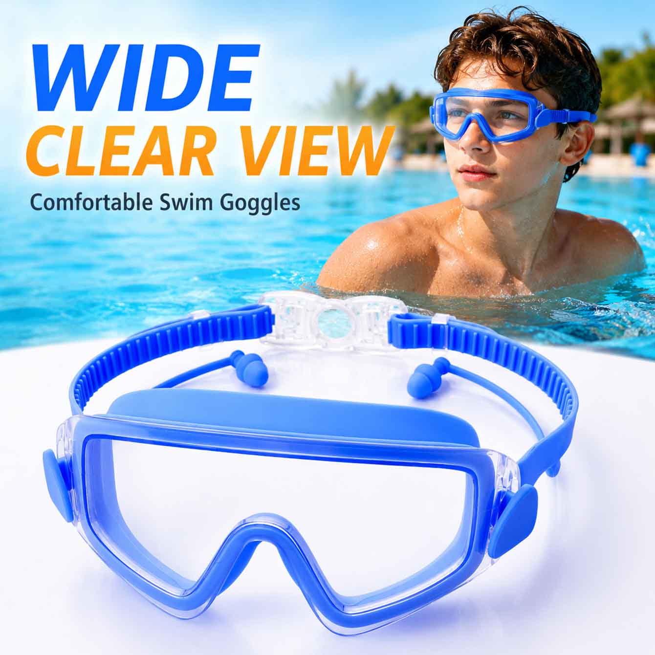 1PC Swim Goggles Snorkel Divin - Anti Pollution Mask 评论和价格