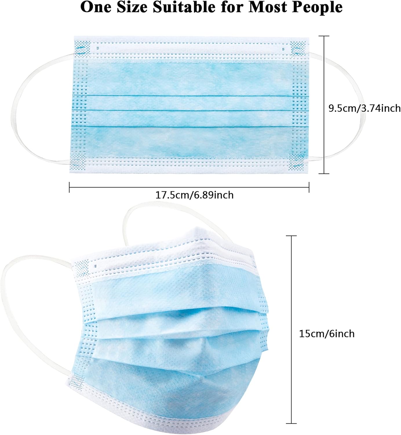 100pcs blue disposable protect - Disposable Mask Blue 评论和价格