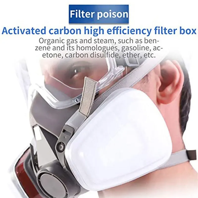 7in1 Gas Proof Half Face Mask  - Respirator Half Face 评论和价格
