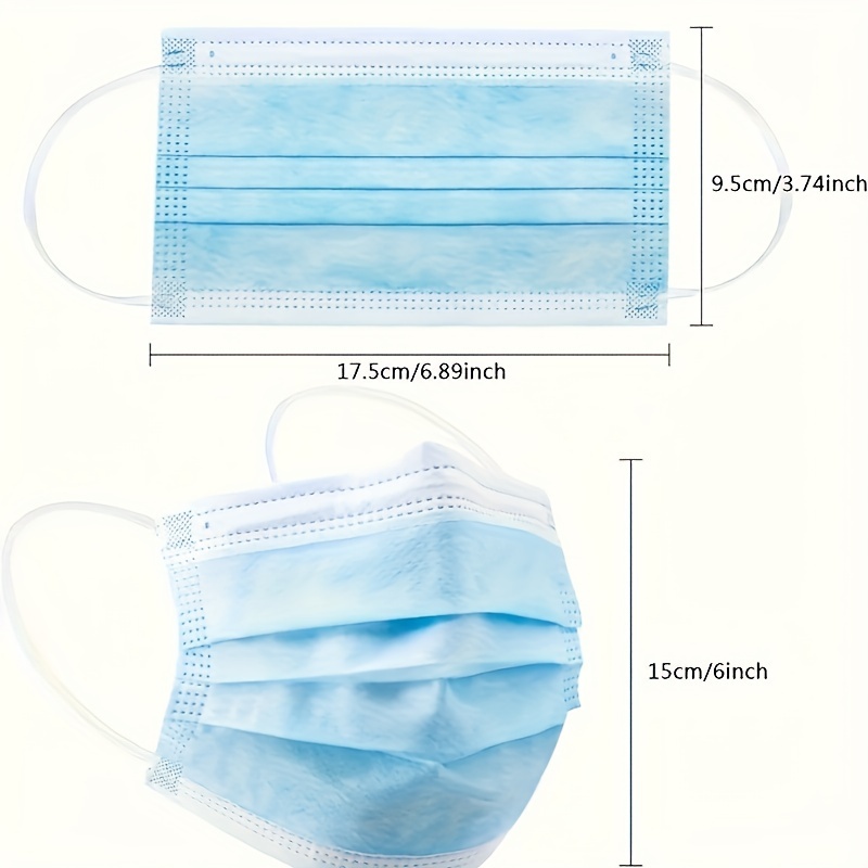 Fast Delivery! 300Pcs Thick Bl - Disposable Mask Blue 评论和价格