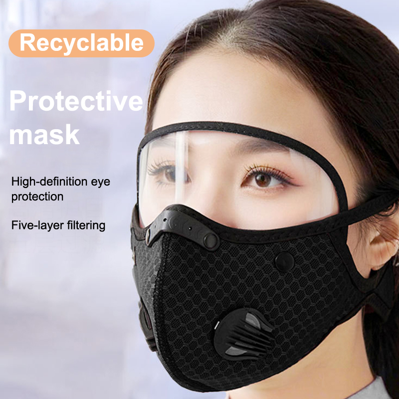 New Cycling Face Mask With Fil - Anti Pollution Mask 评论和价格