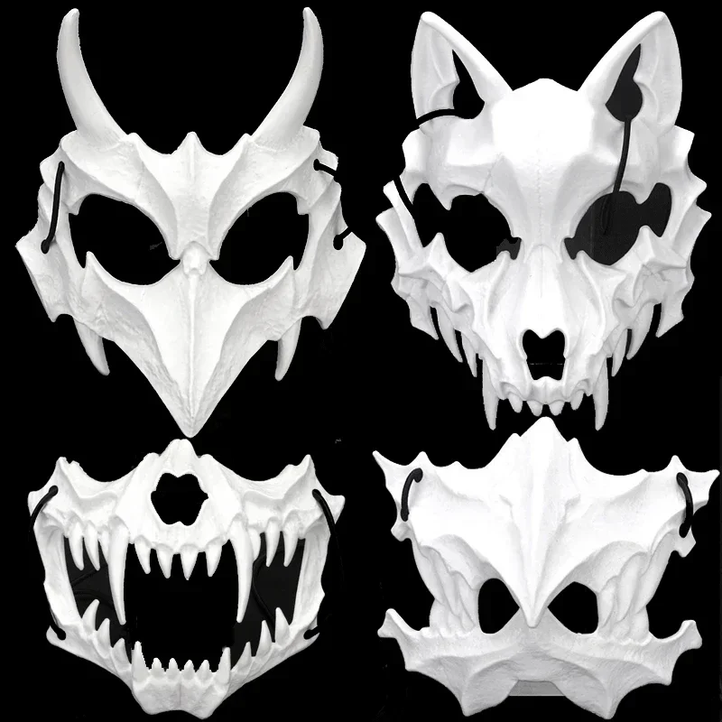 Halloween Horror Mask Half Fac - Respirator Half Face 评论和价格